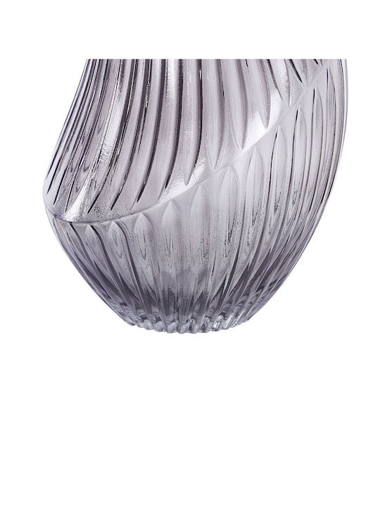Beliani Διακοσμητικό Βάζο Glas Gray 1Stück