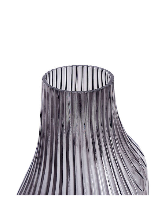Beliani Διακοσμητικό Βάζο Glas Gray 1Stück