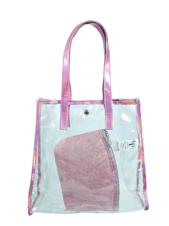 Fabric Beach Bag Silver Fabric Beach Bag Silver