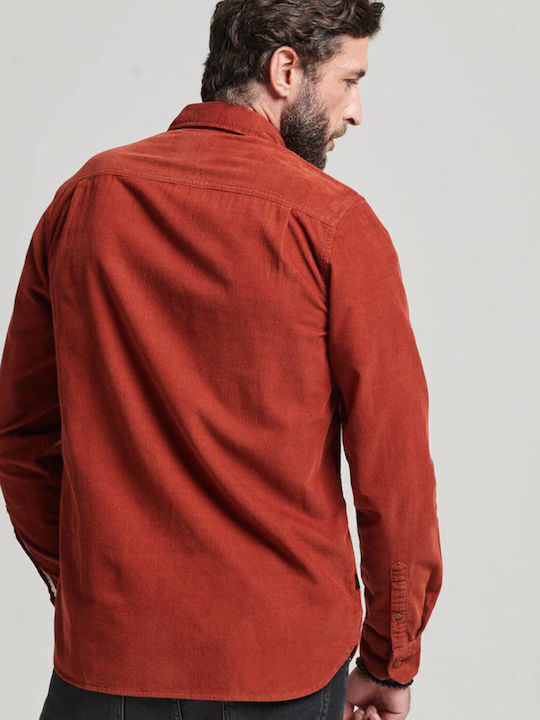 Superdry Ovin Trailsman Corduroy Shirt Burnt Orange