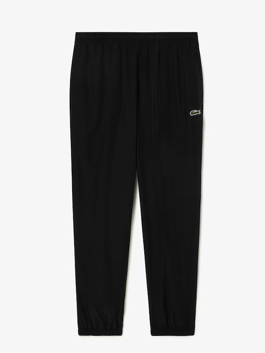 Sweatpants Glossy with Elastic Black