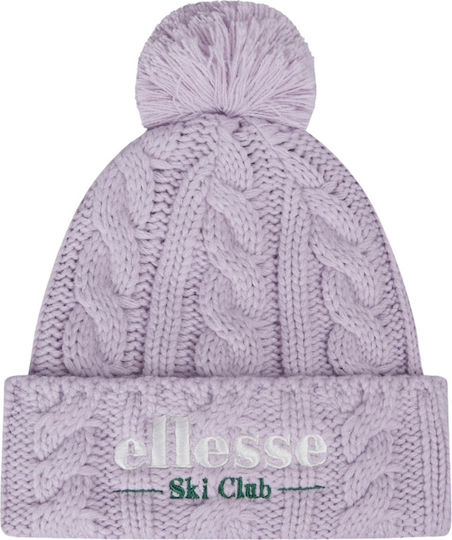 Ski Club Sanga Pom Pom Beanie Frauen Beanie Gestrickt in Flieder Farbe