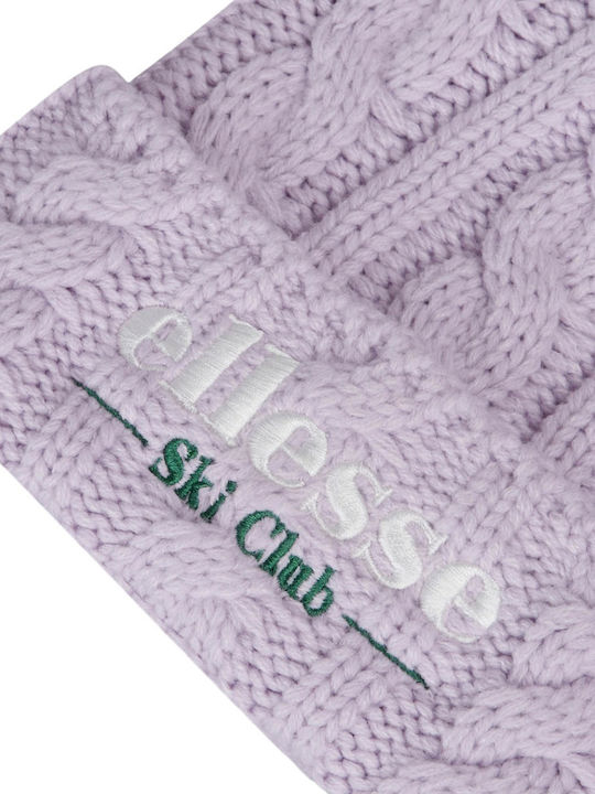 Ski Club Sanga Pom Pom Beanie Frauen Beanie Gestrickt in Flieder Farbe