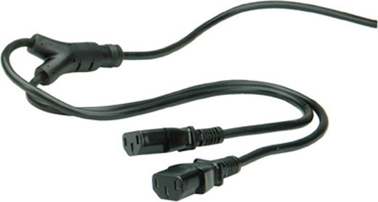Roline Schuko - IEC C13 Cable 2m Μαύρο 19.99.1022