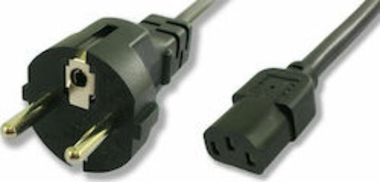 VCOM Schuko - IEC C13 Cable 3m Μαύρο