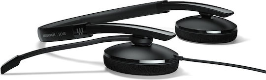Epos Adapt 160 USB-C II На ушите Мултимедийни слушалки с микрофон в Черен цвят
