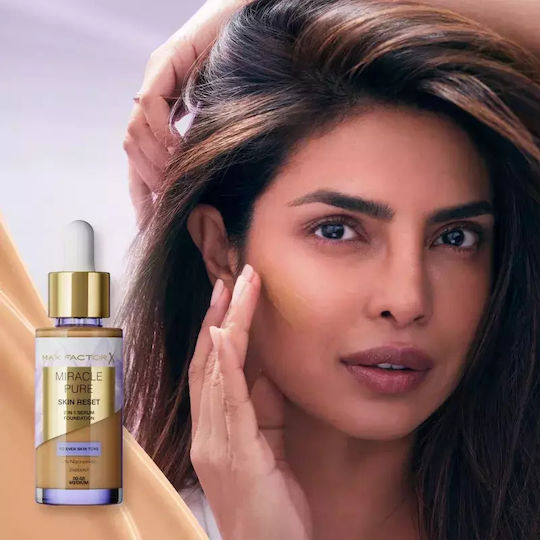 Max Factor Miracle Pure Skin Reset 2 in 1 Serum Foundation Лилаво/бяло 100-110 Very Deep 30мл