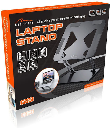 Media-Tech Βάση Στήριξης για Laptop Ασημί (MT2661)