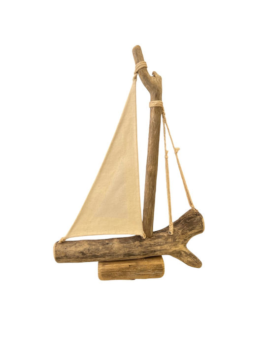 Διακοσμητικό Καράβι Ξύλινο 16.5x22.5cm