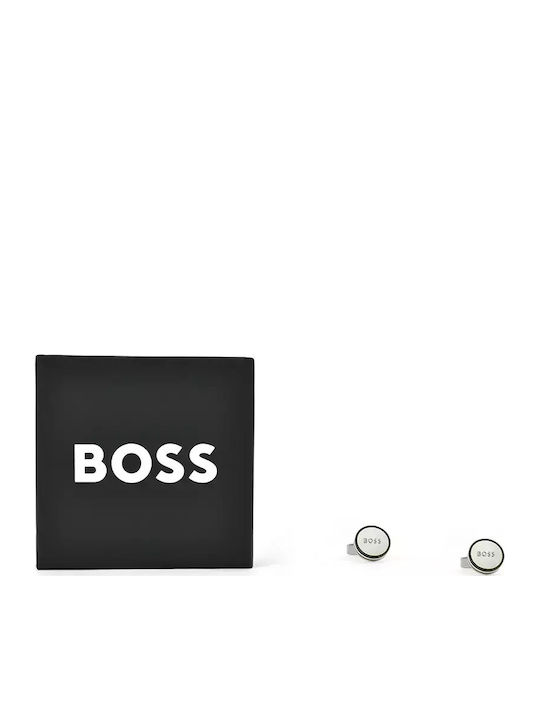 Boss Μανικετόκουμπα σε Ασημί Χρώμα