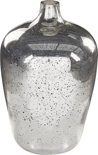 Beliani Silberne Graue Vase