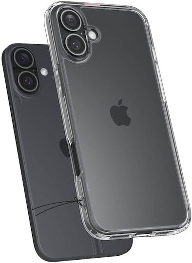 Spigen Ultra Hybrid Umschlag Rückseite Kunststoff 2mm Crystal Clear (iPhone 16)