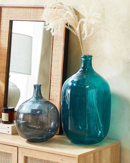 Beliani Διακοσμητικό Βάζο Glas Transparent 1Stück