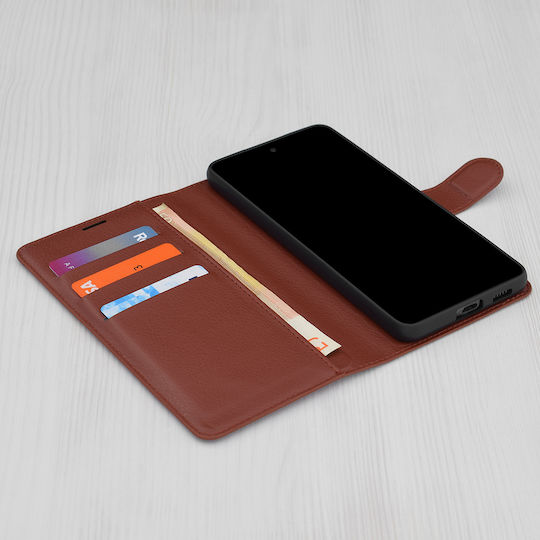 Techsuit Книга Кожа Кафяв (Nothing Phone 2)