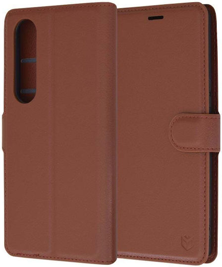 Techsuit Book Δερμάτινο Καφέ (Xperia 1 VI)