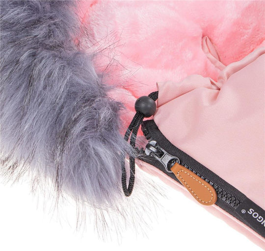 Universal Waterproof Stroller Footmuff 90x45cm Pink