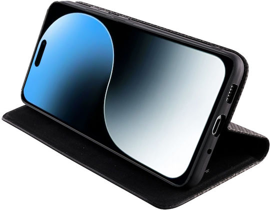 Idol 1991 Elite Anti-rfid Book Synthetic Leather / Silicone Black (iPhone 16)