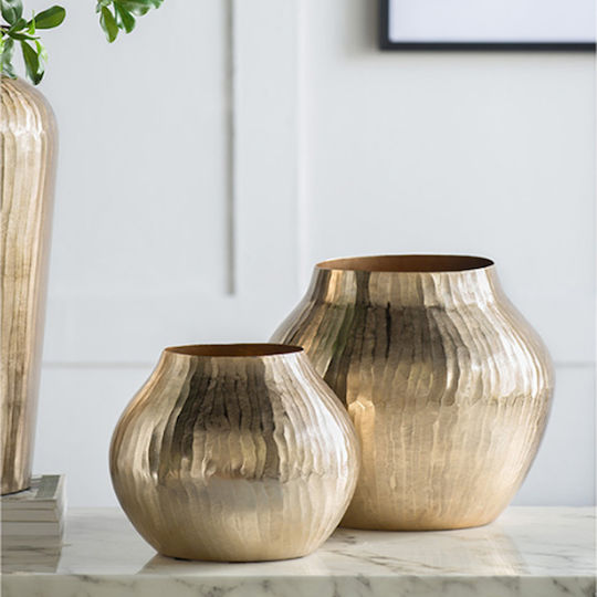 Artekko Decorative Vase Layer Gold 34x34x29cm