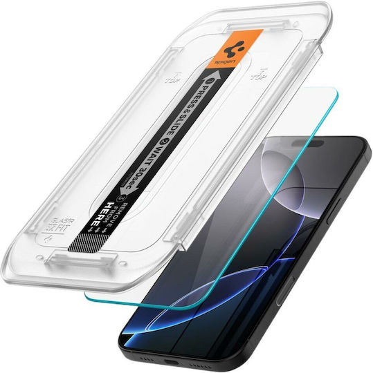 Spigen GLAS.tR EZ FIT Закалено Стъкло 2 Бройки iPhone 17 / 17 Pro / 16 Pro