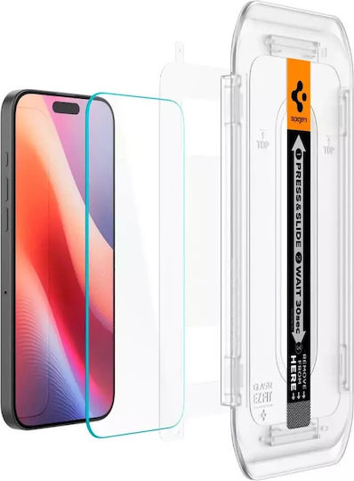 Spigen GLAS.tR EZ FIT Закалено Стъкло 2 Бройки iPhone 17 / 17 Pro / 16 Pro