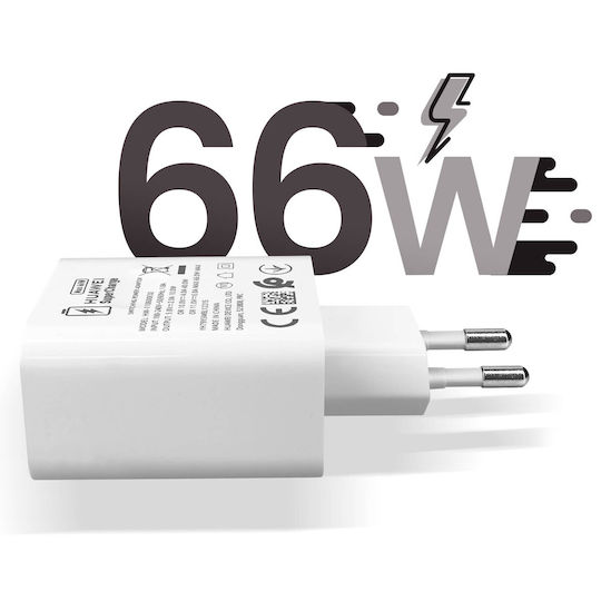 Huawei Handyladegerät Ohne Kabel mit USB-A Ausgangsanschluss 66W SuperCharge Weiß (CP415 Bulk)