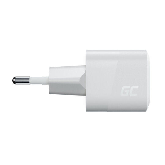 Green Cell Green Cell GaN Wireless Charger with USB-C Port 33W Power Delivery / Quick Charge 3.0 White