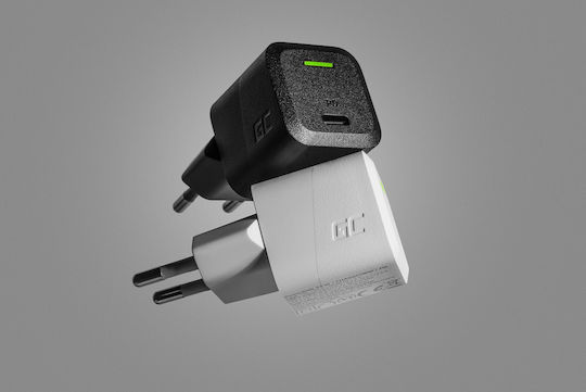 Green Cell Green Cell GaN Wireless Charger with USB-C Port 33W Power Delivery / Quick Charge 3.0 White