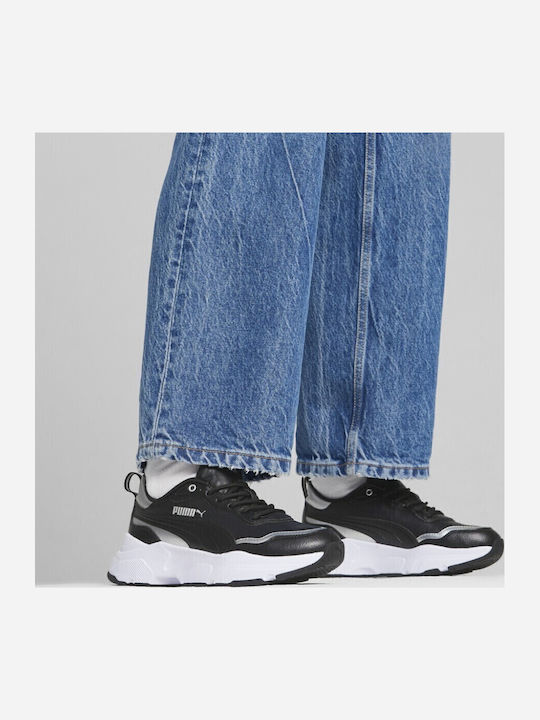 PUMA Cassia Chunky Sneakers Black Silver White