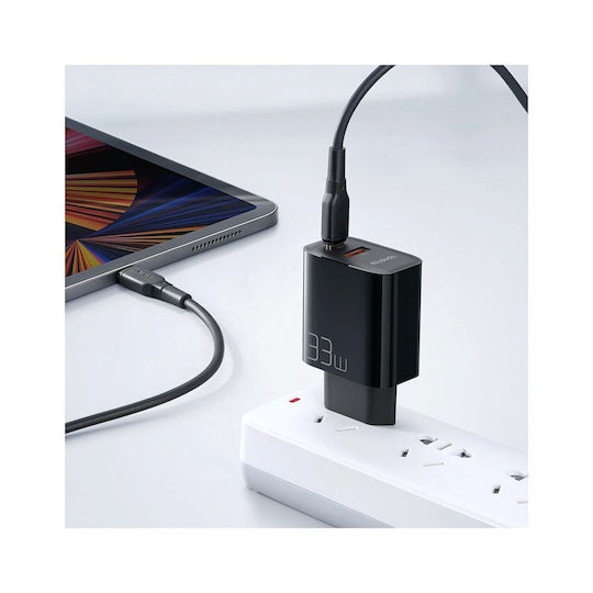 Mcdodo Φορτιστής Χωρίς Καλώδιο GaN με Θύρα USB-A και Θύρα USB-C 33W Μαύρος (CH-0921)