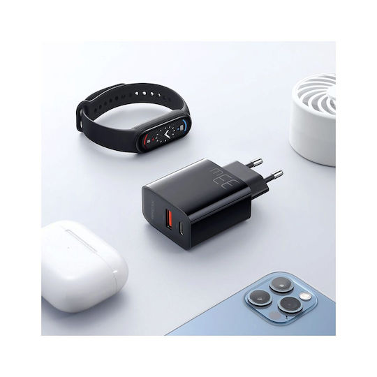 Mcdodo Φορτιστής Χωρίς Καλώδιο GaN με Θύρα USB-A και Θύρα USB-C 33W Μαύρος (CH-0921)
