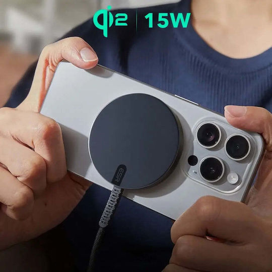 ESR Ασύρματος Φορτιστής Qi2 15W Μαύρος (Halolock Mini)