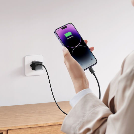 Mcdodo GaN Wireless Charger with USB-C Port 20W Power Delivery Black