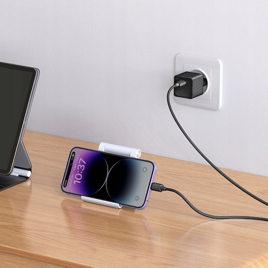 Mcdodo GaN Wireless Charger with USB-C Port 20W Power Delivery Black