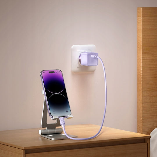 Mcdodo Зарядно Устройство Без Кабел GaN с USB-C Изходен Порт 20W Power Delivery Лилаво CH-3773