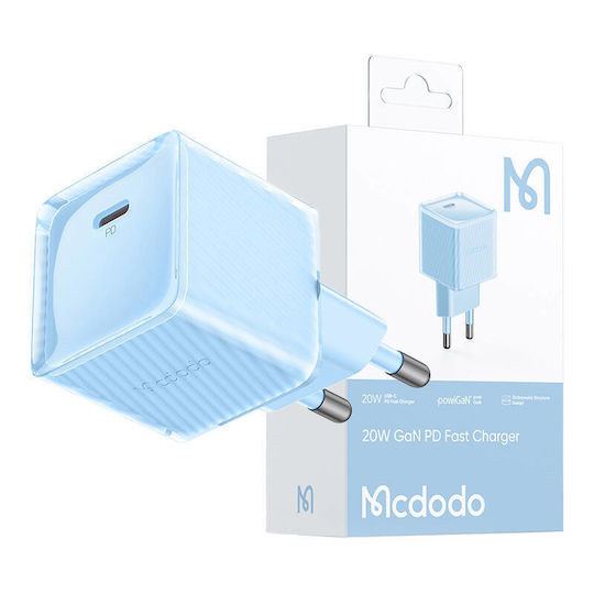 Mcdodo Зарядно без кабел GaN 20W Power Delivery Син (CH-3772)