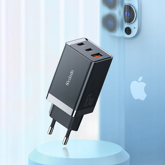 Mcdodo Φορτιστής Χωρίς Καλώδιο GaN 67W Power Delivery Μαύρος (Ch-1541)