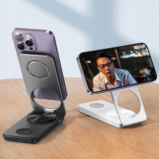 Mcdodo Wireless Charger (Qi Pad) and Cable USB-C 15W Whites (CH-1150)
