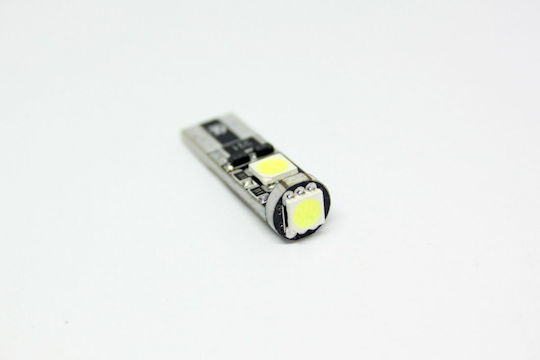 Λάμπα Αυτοκινήτου T10 3 SMD Canbus LED 5000K Ψυχρό Λευκό 12V