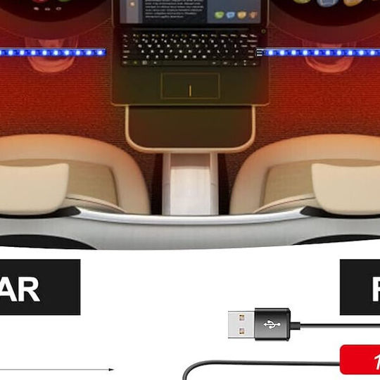 Λάμπα Αυτοκινήτου RGB T10 LED Θερμό Λευκό