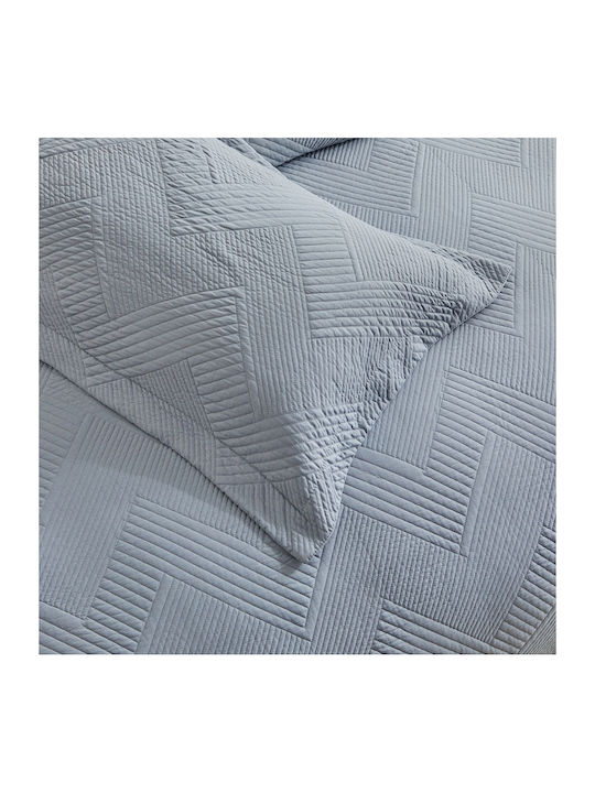 Liolios Home Diverso Coverlet King Size from Polyester Grey 260x240cm