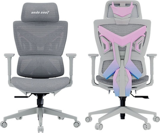 Anda Seat X-AIR Mega XL Fabric Gaming Chair with Adjustable Arms Grey Twilight