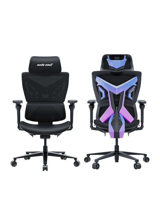 Anda Seat X-AIR PRO XL Καρέκλα Gaming με Ρυθμιζόμενα Μπράτσα Black Celeste