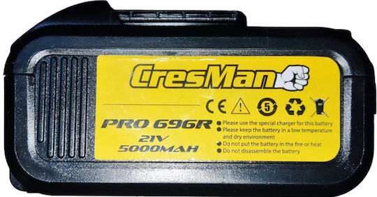 Cresman Pro Pruning Battery Chainsaw 1x5Ah Brushless 21V 1.5kg with Blade 20cm