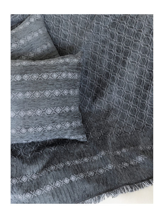 Nima Armchair Throw Mansi 180x180cm Gray