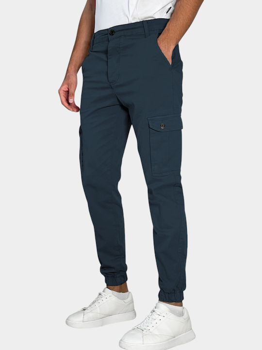 Pantaloni Elastic Blue Indigo