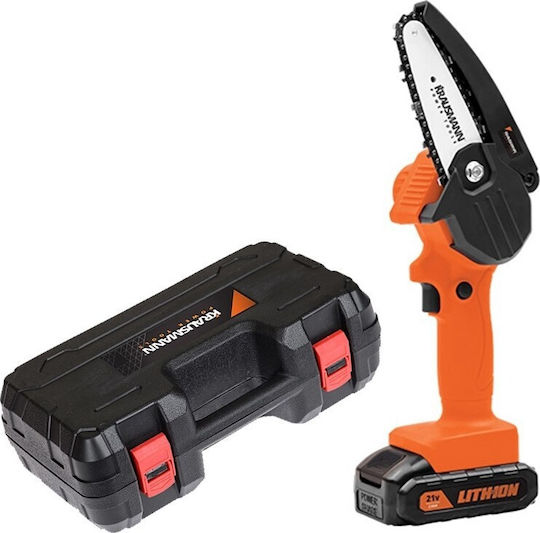 Krausmann Mini Αλυσοπρίονο Μπαταρίας 21V 0.775kg με Λάμα 8cm