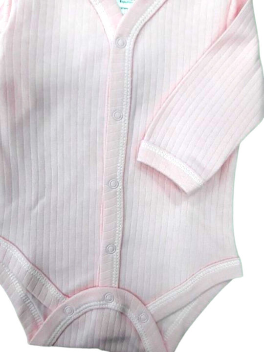 Beboulino Baby Bodysuit Long-Sleeved Pink