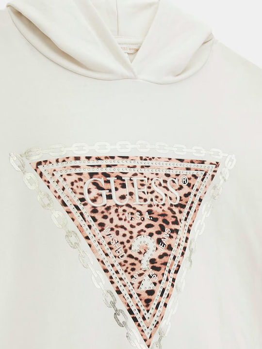 Kids Sweatshirt with Hood and Pockets Cream Active