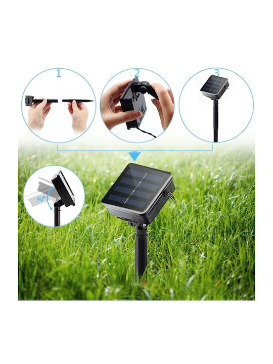 200 Lights LED 20m. Warm White Solar in String 1pcs
