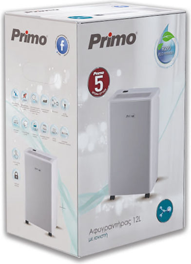 Primo PRDH-45019i Dehumidifier with Compressor and Ionizer 12lt